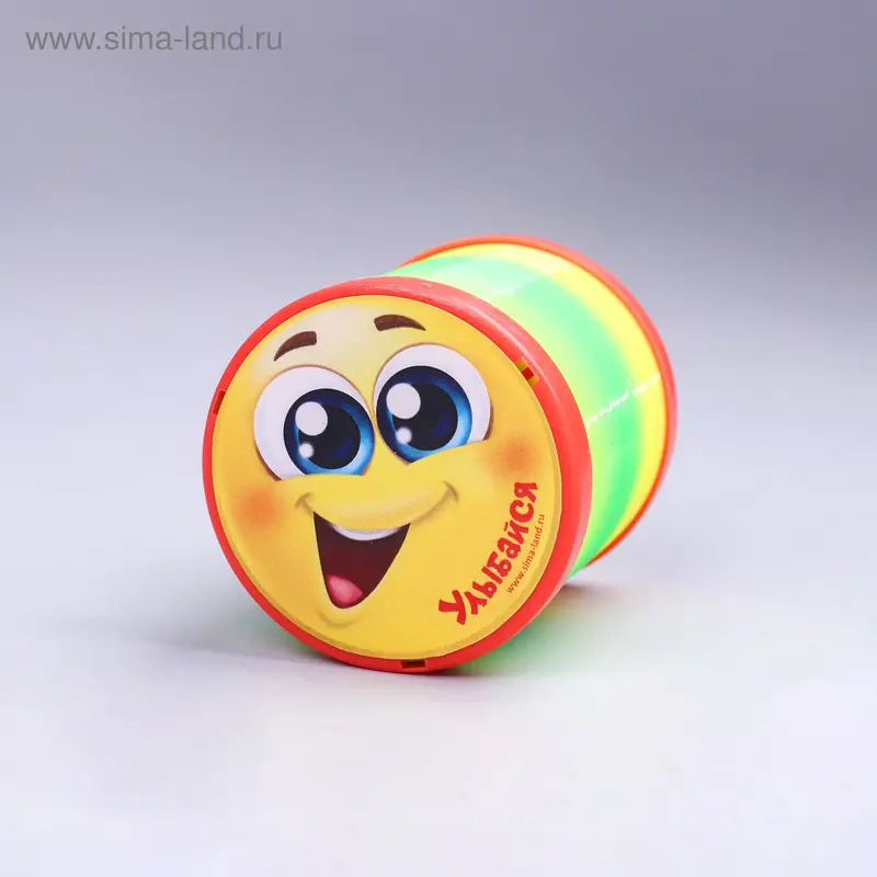 Пружинка радуга «Улыбайся», d=5 см