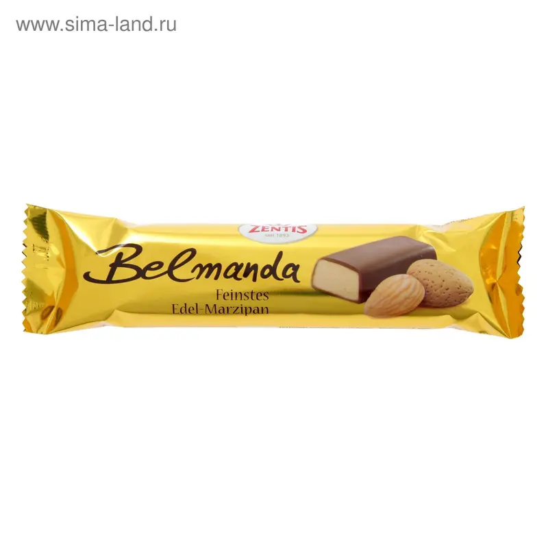 Марципановый батончик Belmanda Zentis, 60 г