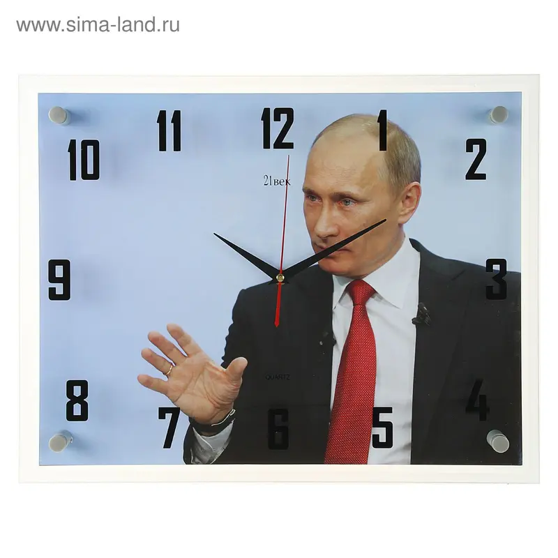 Часы настенные, серия: Люди, "В.В. Путин", 35х45 см