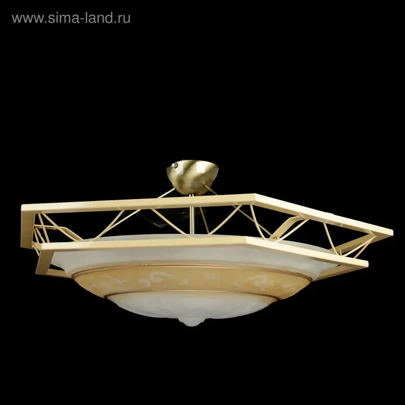 Люстра "Элеон" 3 лампы Е27 60Вт бежевый