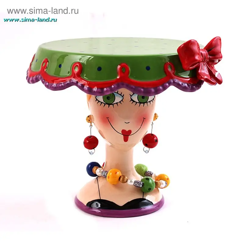 Тортовница "Малая Дама" фарфор