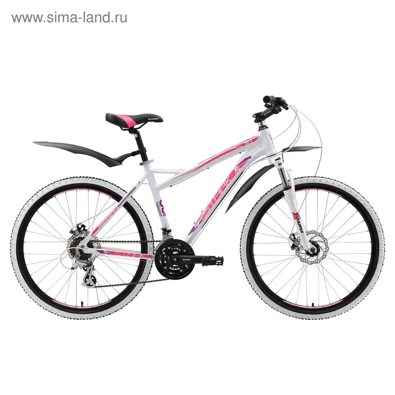 Велосипед 26" Stark Ultra 26.3 D, 2017, цвет бело-розовый, размер 18"