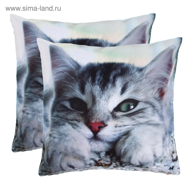 Набор декоративных наволочек Arya Lazy (2 шт), п/э 100%, 300 г/м2