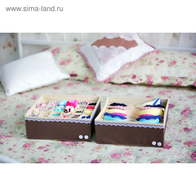 Набор органайзеров для белья "Chocolate Cake", 2 шт