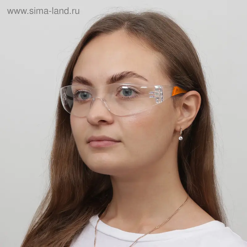 Очки защитные для мастера, цвет оранжевый
