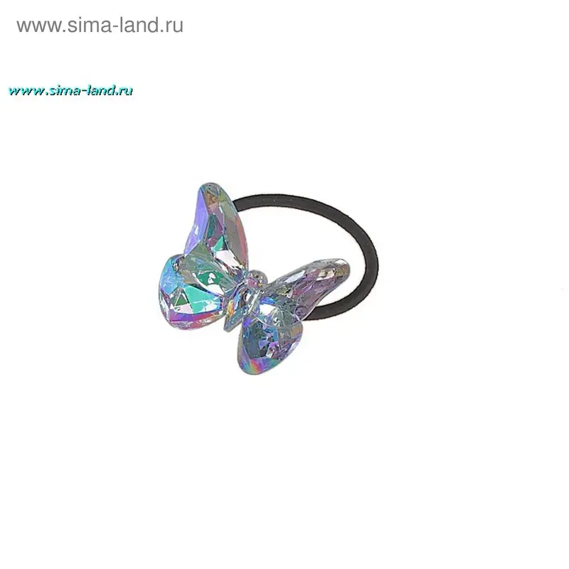 резинка для волос "Макси" бабочка (набор 6 шт)
