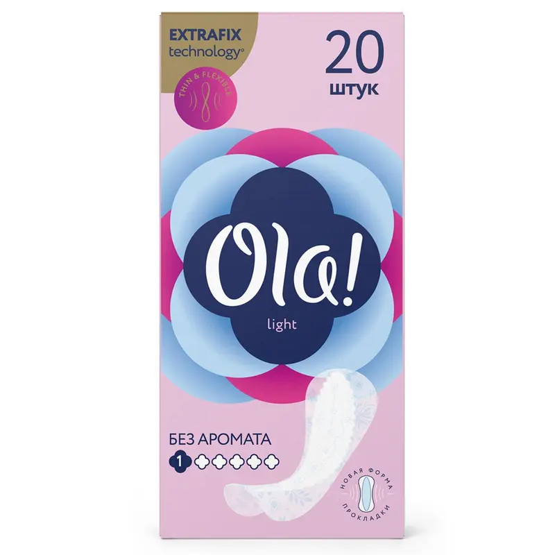 Прокладки ежедневные Ola! Daily Light String Multiform, 20 шт