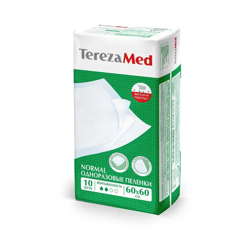 Пеленки одноразовые Normal 60x60 TerezaMed уп.10