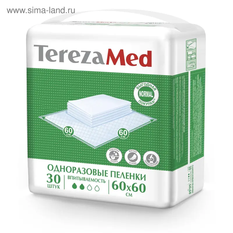Пеленки одноразовые Normal 60x60 TerezaMed уп.30