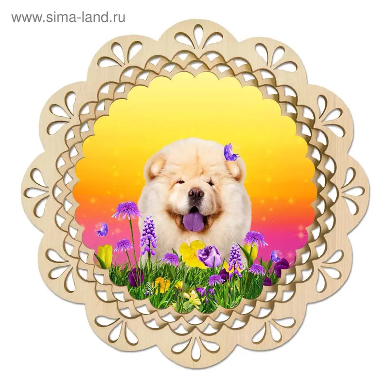 Поднос ПО1 "Белый чау-чау"