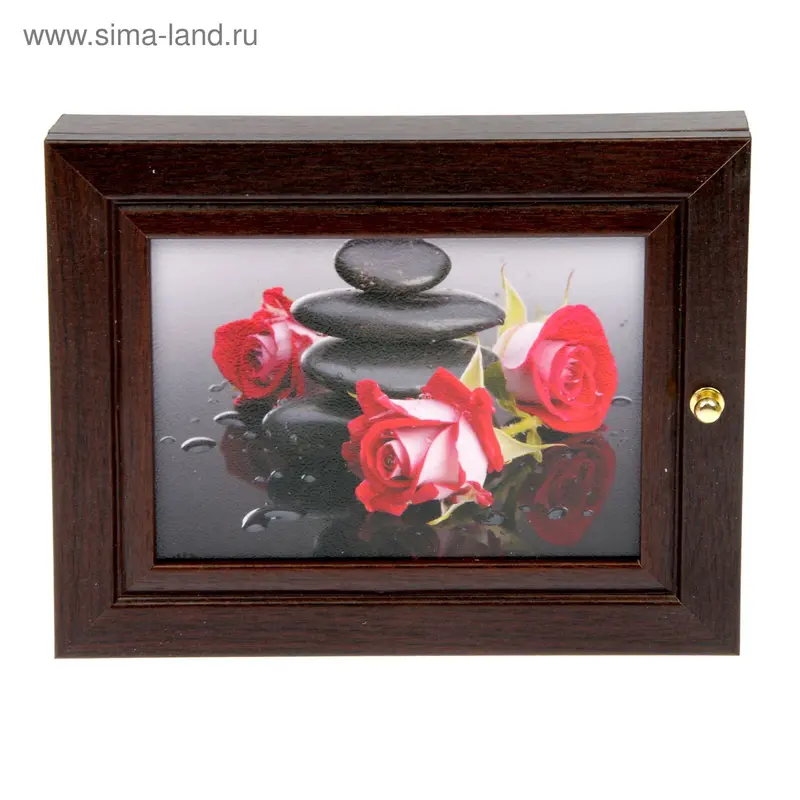 Ключница "Розы" венге 19х24 см