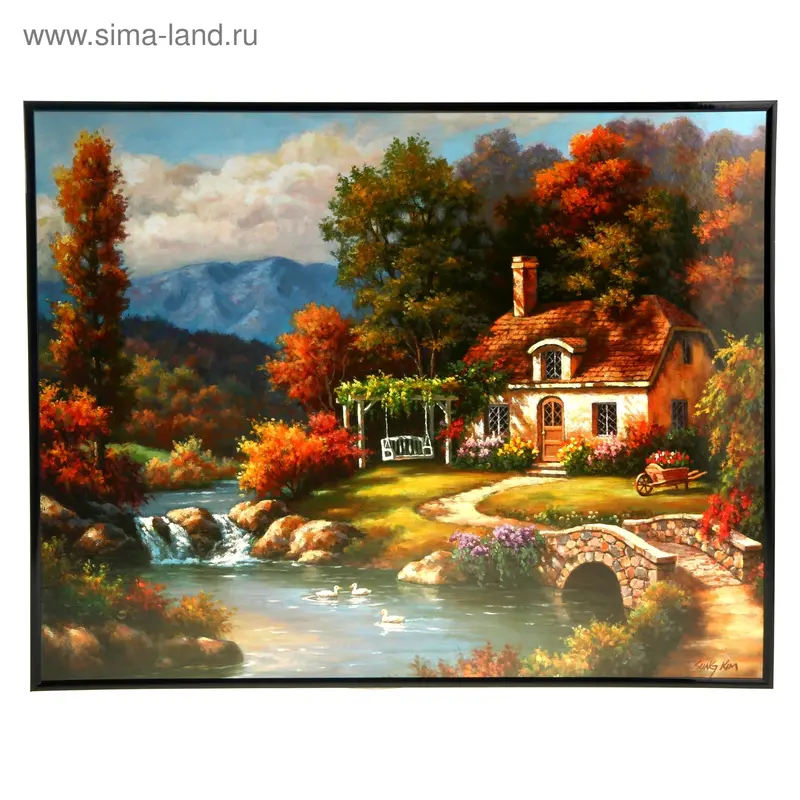 картина постер 50*40 см "Мосток"