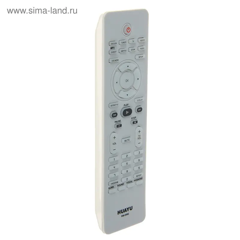 Пульт ДУ Huayu RM-D692, для ТВ/DVD Philips, универсальный, белый