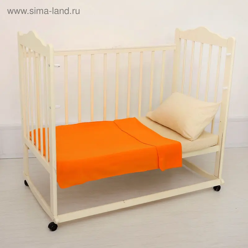 Плед флисовый 76х101 Оранжевый, 160г/м