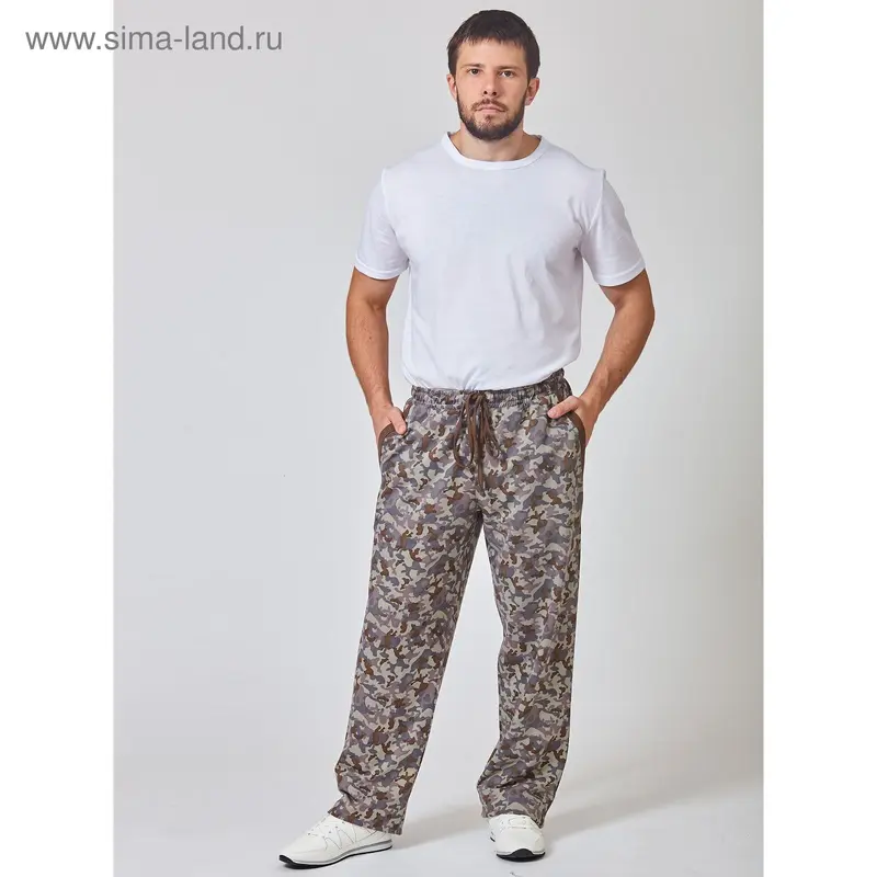 Брюки мужские 03М015 цвет камуфляж, р-р 60