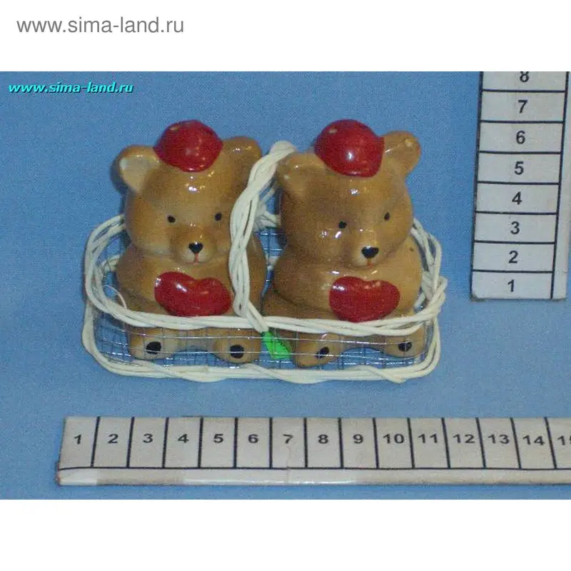 набор для специй мишка с сердцем 2475 (бокс 120 шт)
