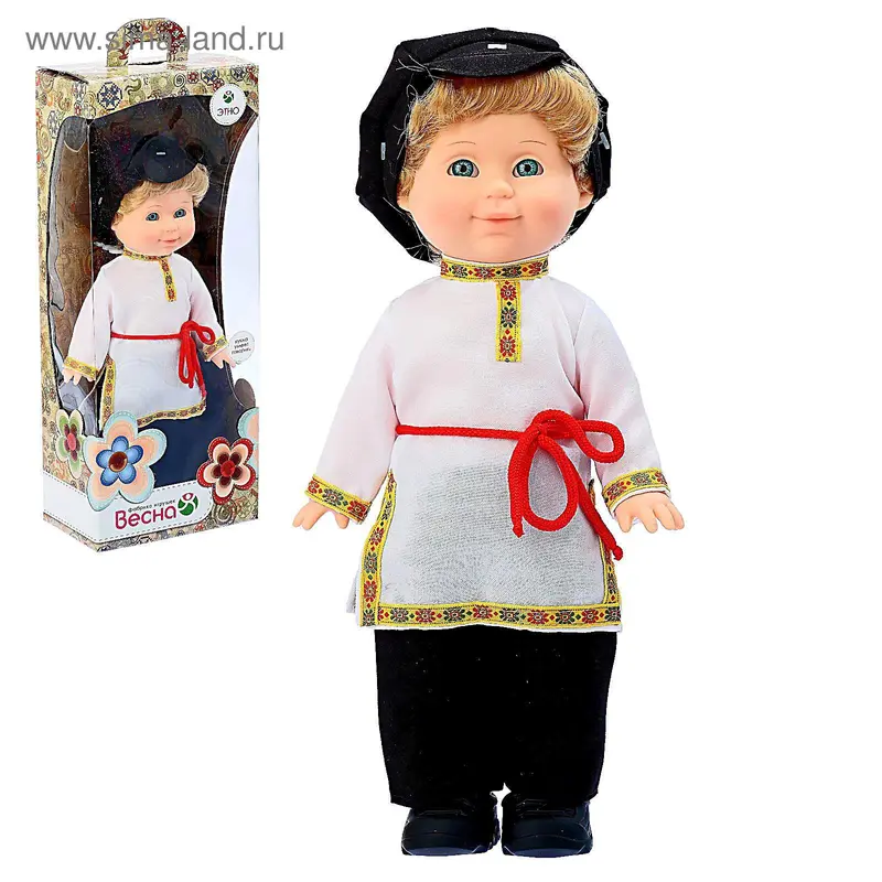 Кукла «Митя», в русском костюме, со звуковым устройством