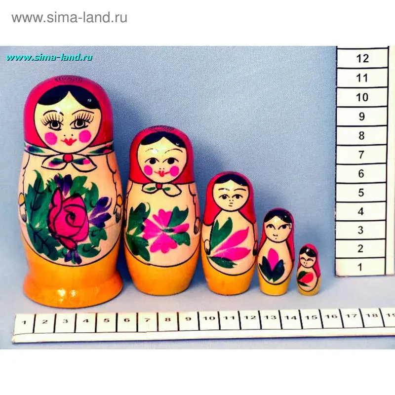 матрешка Семеновская 5 в 1