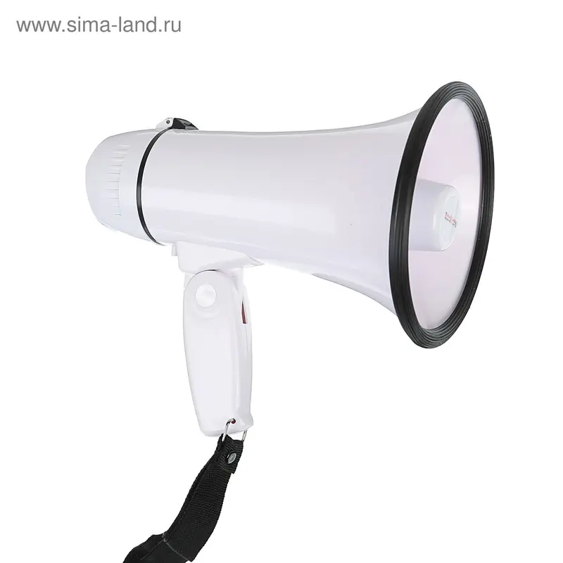 Мегафон ручной TerraSound MG-204, 10 Вт, сирена, 2 режима