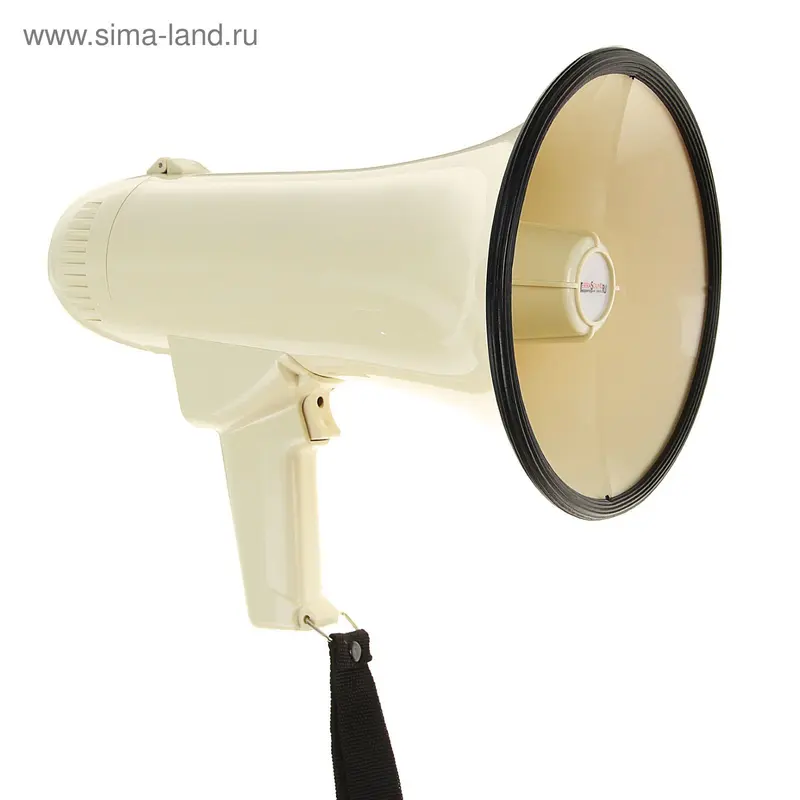 Мегафон ручной TerraSound MG-226, 15 Вт, сирена, питание от батареек, 2 режима