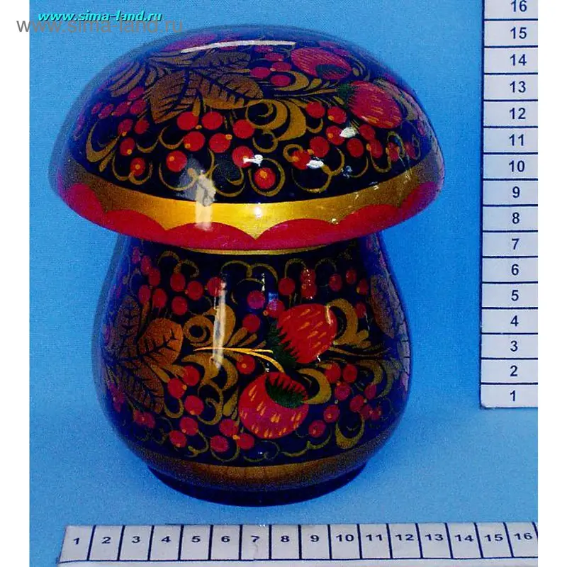 хохлома гриб-копилка 13*16 см