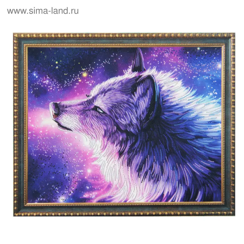 Картина стразами "Душа волка"