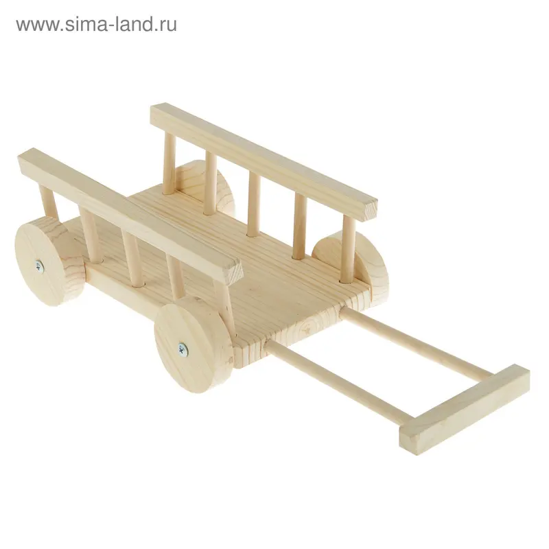 Сувенир «Телега для куклы», 4 колеса