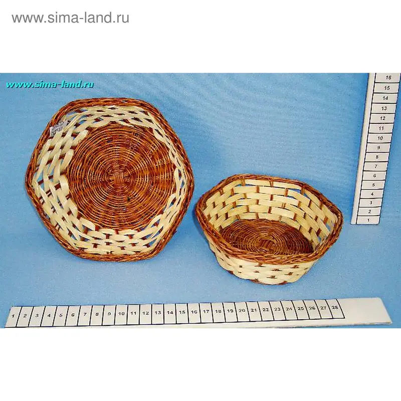 корзина н-р 2шт шестиуг. H7cм (бокс 196 шт)
