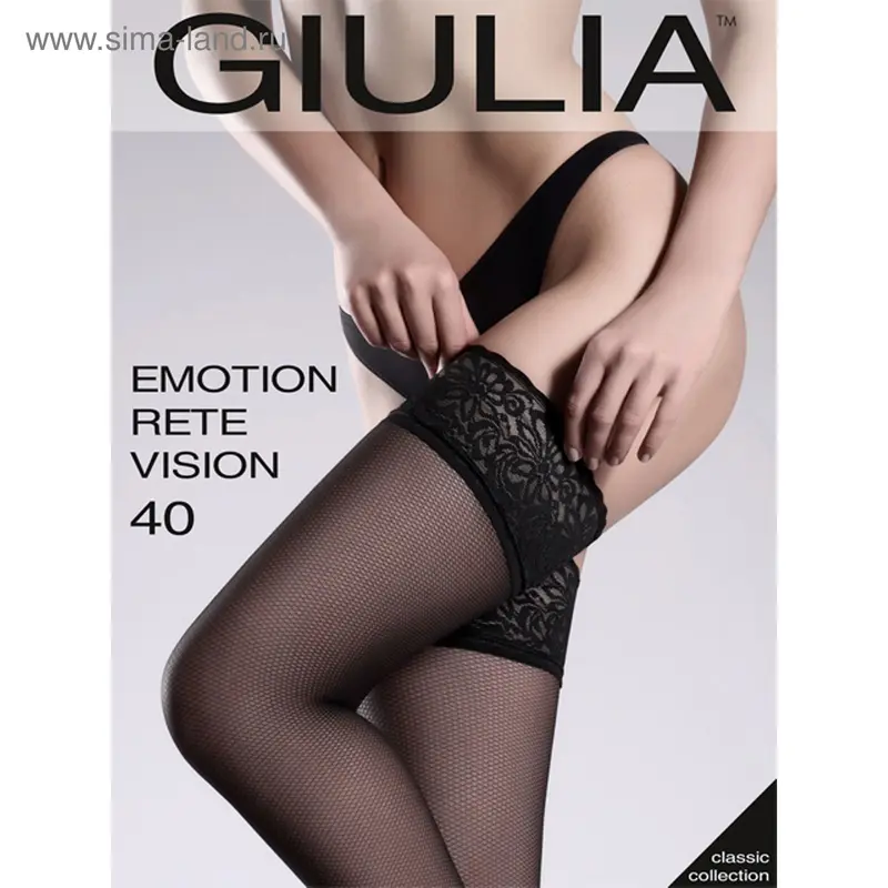 Чулки женские EMOTION RETE VISION 40 ден, цвет загара (daino gul), размер 3-4 (M-L)