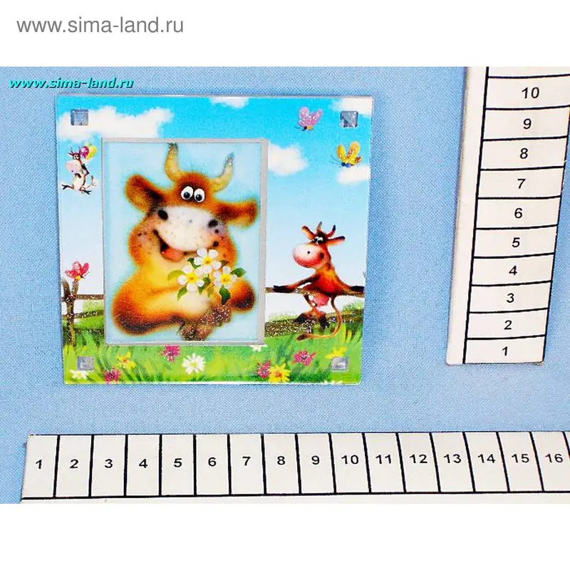 магнит стекло МР14 Коровка мин 3 шт