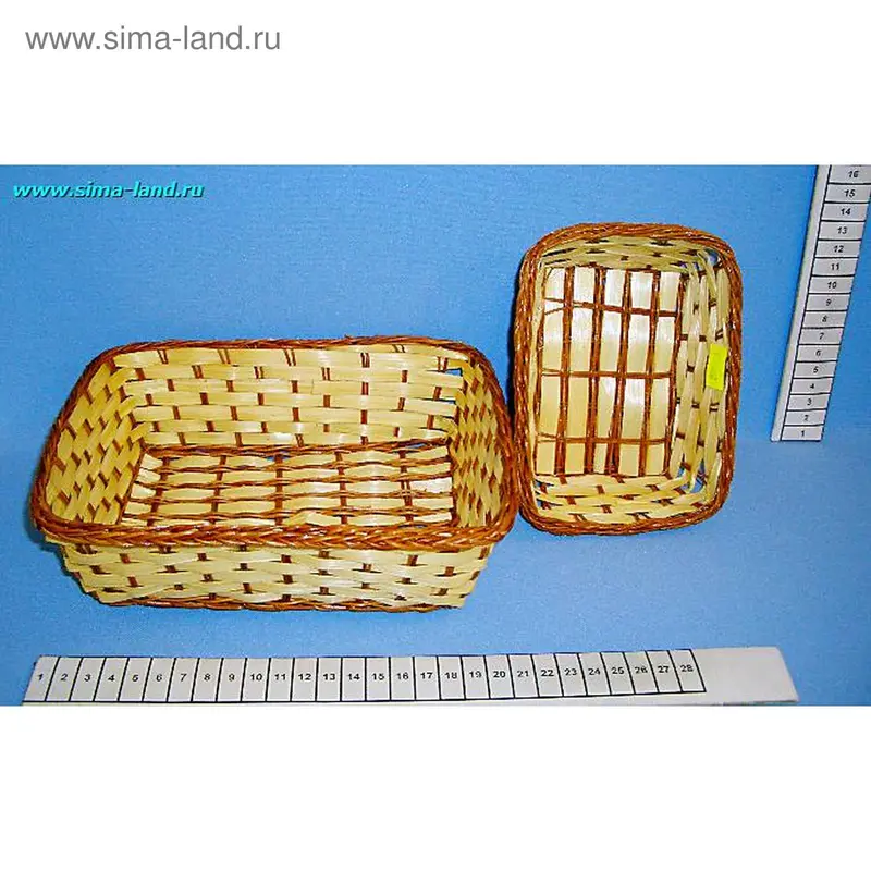 корзина н-р 2шт 606 4288 прямоуг. H7см (бокс 200 шт)