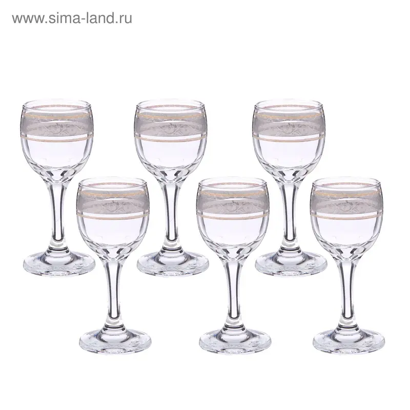 Набор рюмок 60 мл "Флорис", 6 шт