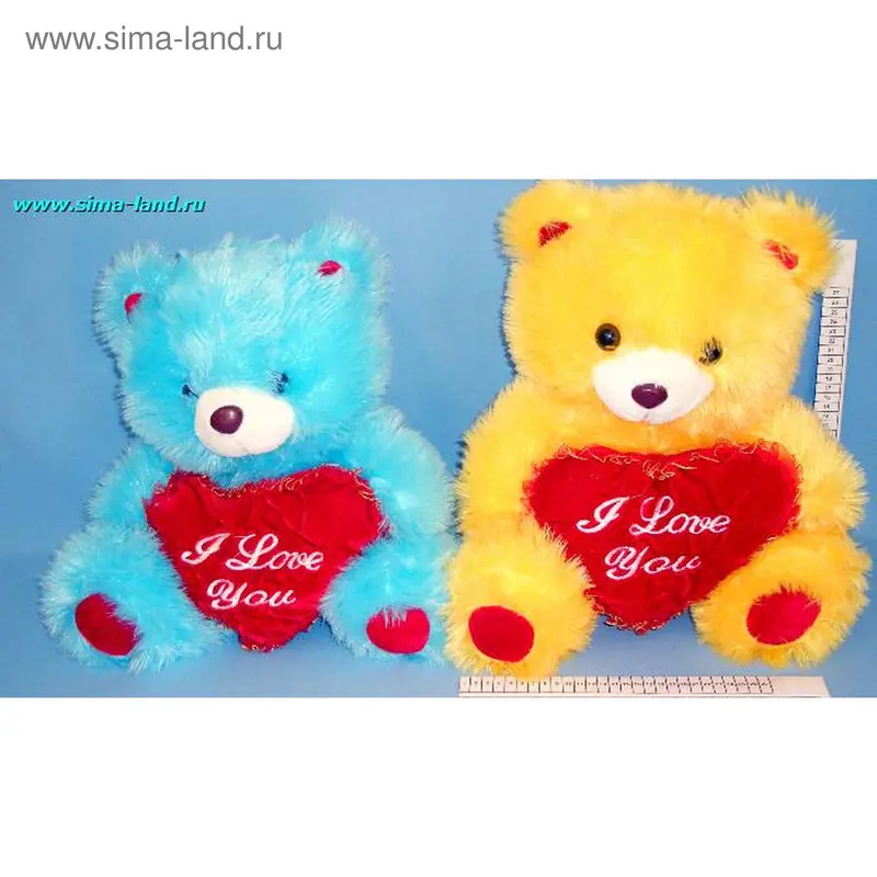 м мишка круглые пятки с сердцем 40 см