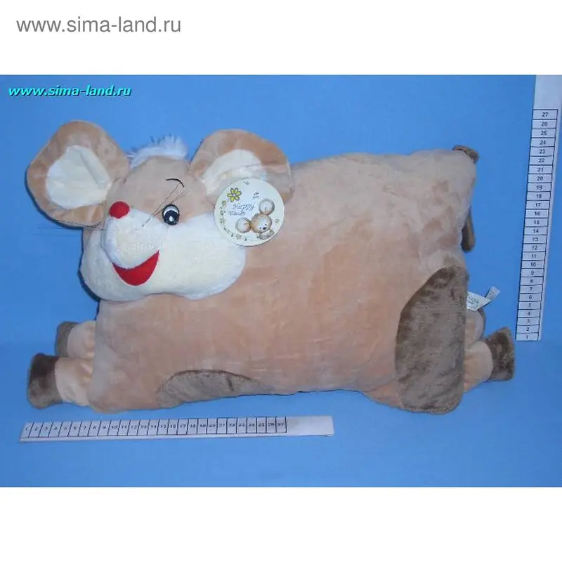 м подушка счастливая мышь 27*40 см
