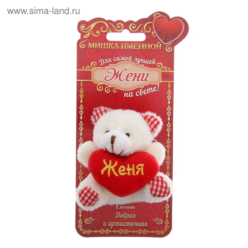 Именной мишка "Женя"