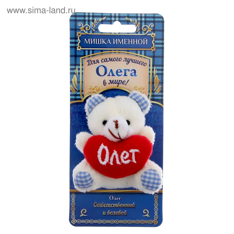 Именной мишка "Олег"