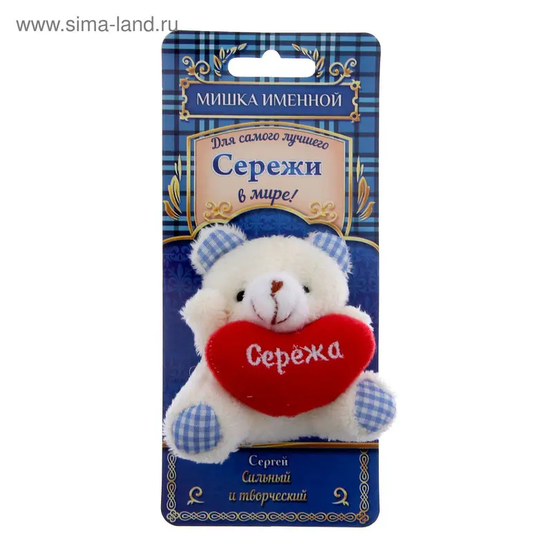 Именной мишка "Сережа"