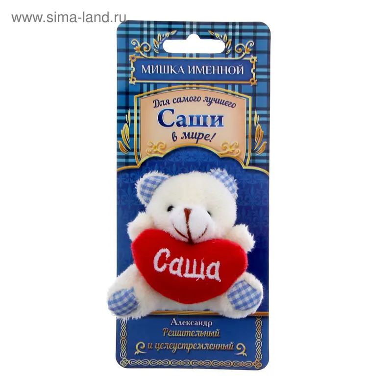 Именной мишка "Саша"