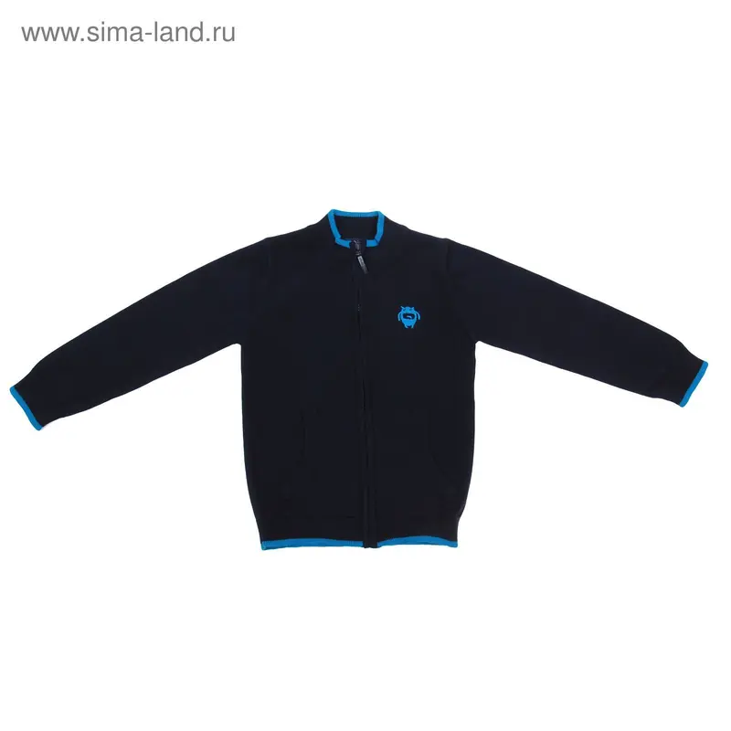 Кофта для мальчика, рост 116 см (60), цвет темно-синий CK 6W050