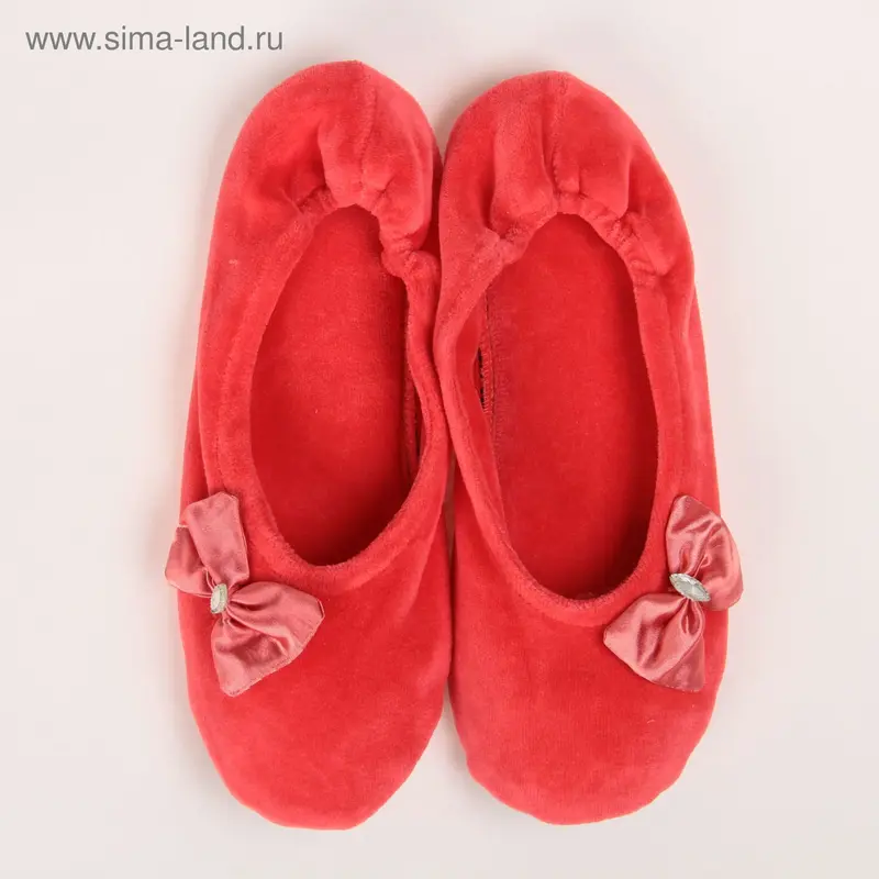 Балетки из велюра мод. 947 коралл (37-38)