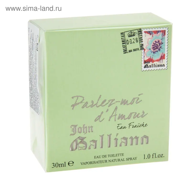 Туалетная вода John Galliano Parlez-moi d'Amour Eau Fraiche, 30 мл