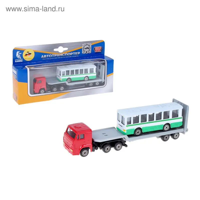 Машина "Перевозчик с городским транспортом", масштаб 1:72