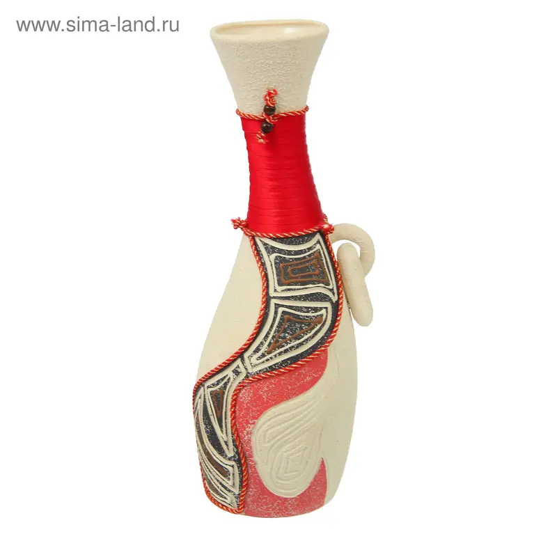 Ваза "Мирра" средняя, тёплый оттенок, микс