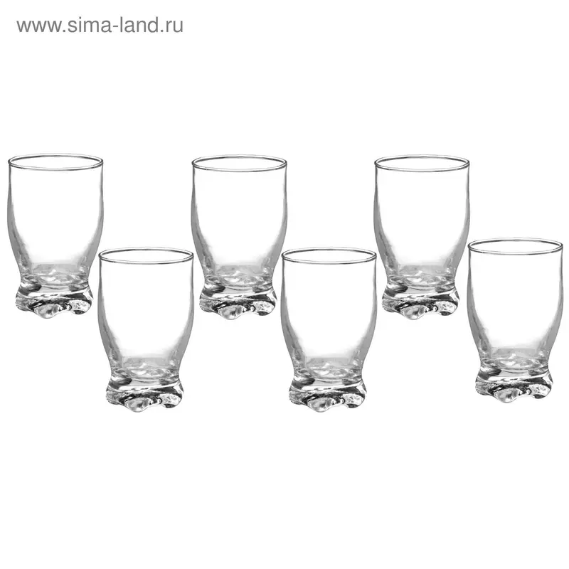 Набор бокалов "Классик", 6,5х10,5 см, 170 мл, 6 шт