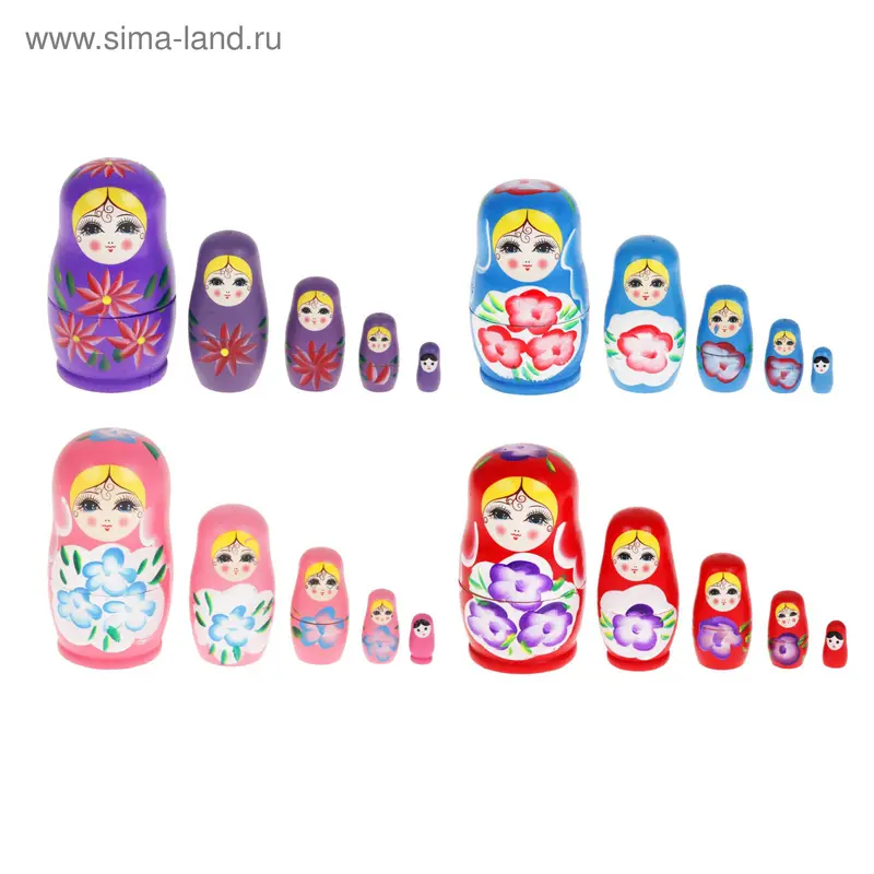 Матрешка 5 в 1 "Виктория" МИКС