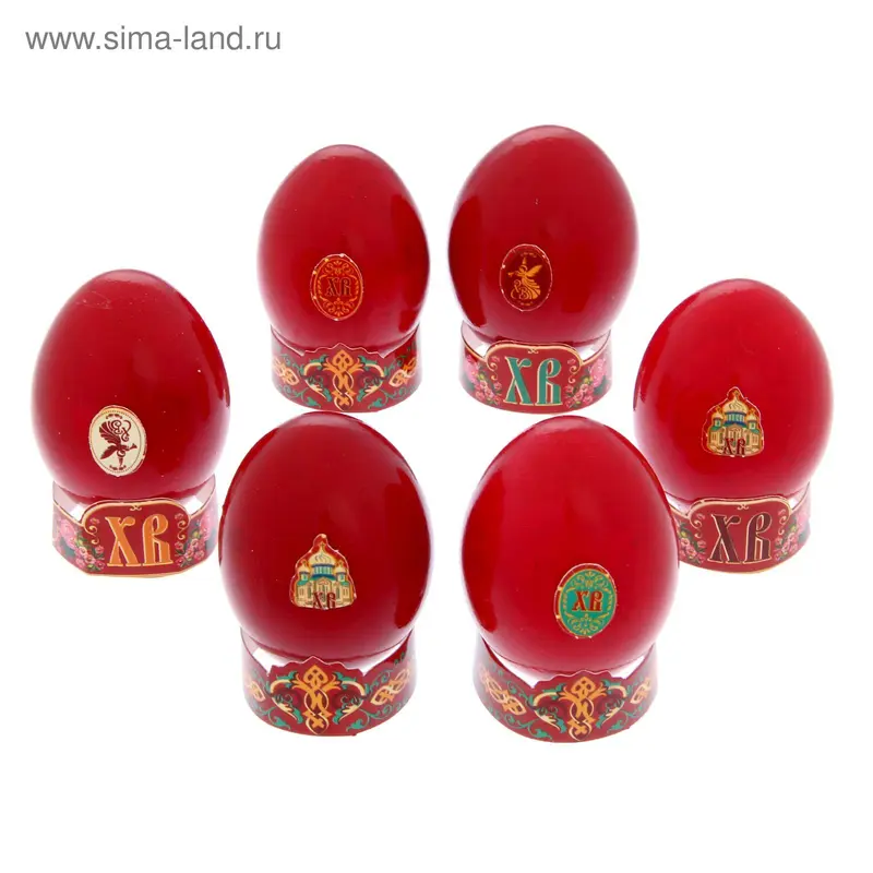 Набор для декора 6 яиц пасхальный "Русские узоры"
