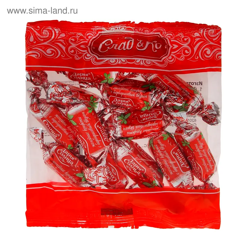 Конфеты "Дары солнца", с барбарисовым вкусом, 185 г