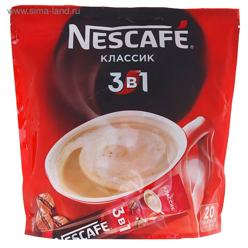 Кофе Nescafe 3 в 1, "Классик", 16 г