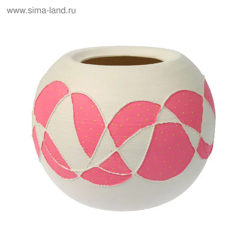 Ваза "Шар" мозаика, большая, микс