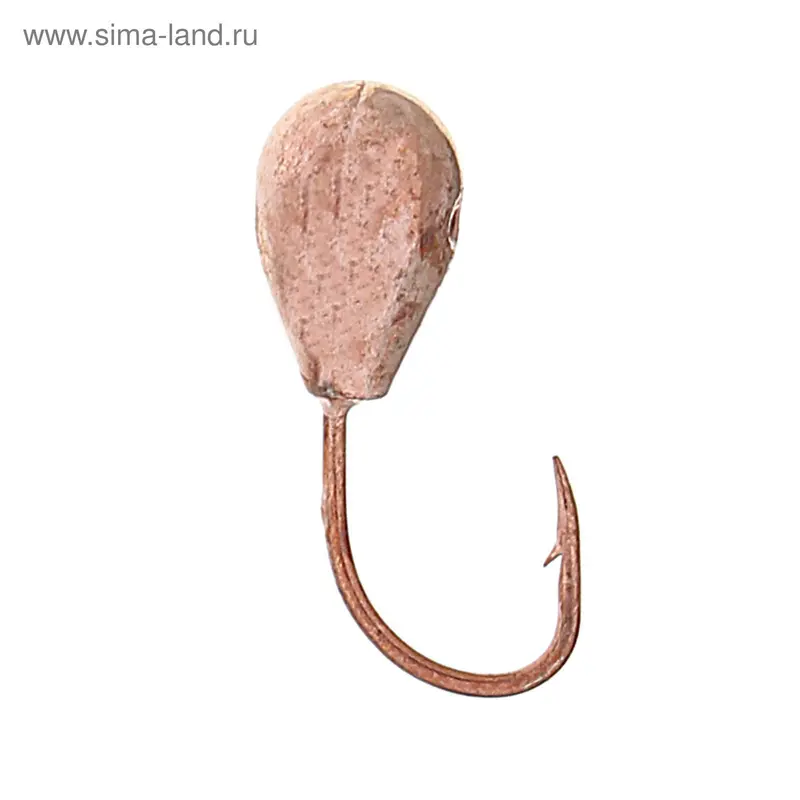 Мормышка «Капля» с отверстием Ф4, медь